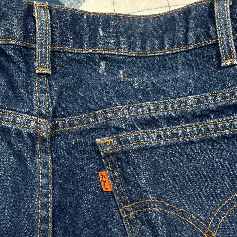Vintage 90s Levis 517 Orange Tab Bootcut Jeans Mens 33x32 Blue Denim Made in USA